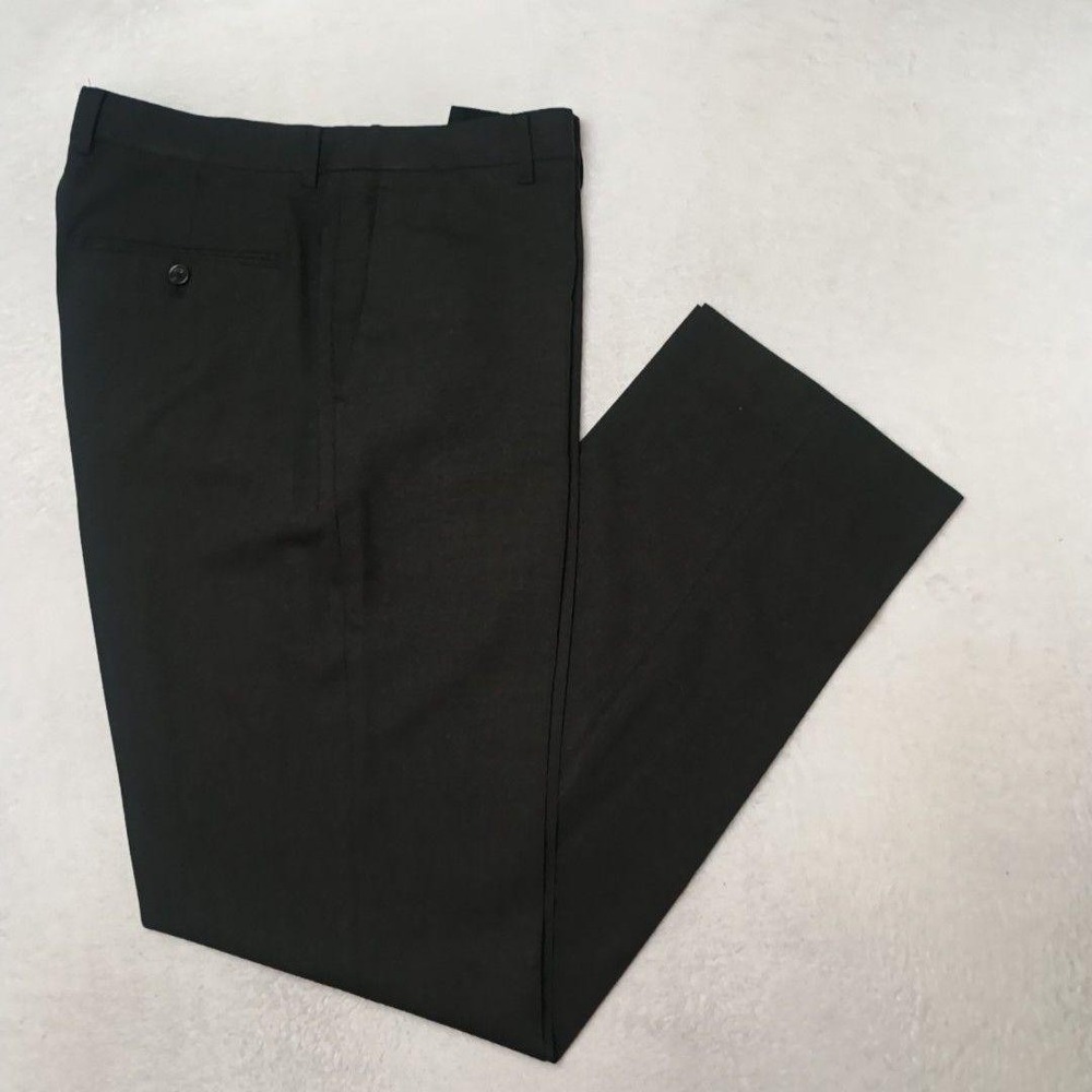 JCrew Aldridge Pants Mens 33x34 Blue Loro Piana Wool Dress Slacks Lined Flat